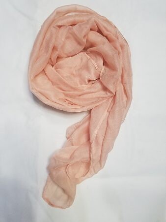 Plain Lawn Scarf - Peach
